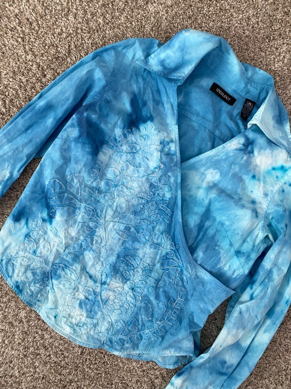 Y2K Tie Dye Blouse